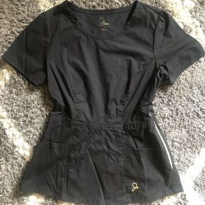 Jaanuu Black Scrub Top SCRUBS